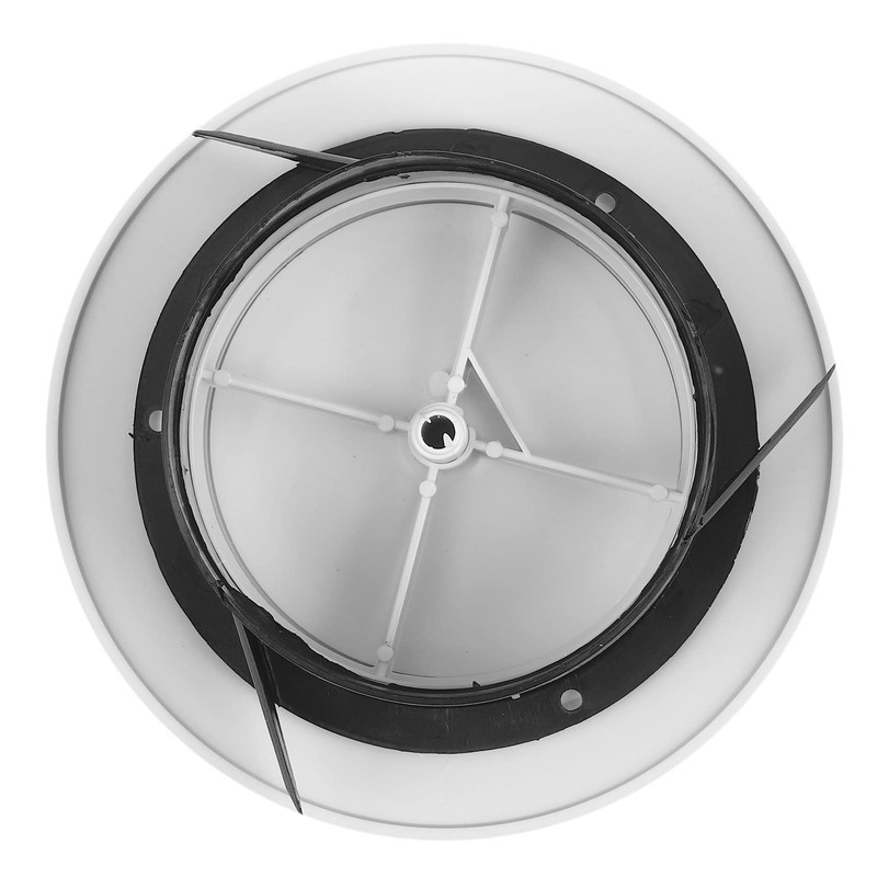 4 Pieces ABS Adjustable Round Soffit Exhaust Vent White Inline