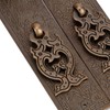 Door Handles Kit Chinese Style Antique Copper Gate Pull Handle