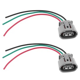 Be In Your Mind 2 x 3-Pin Alternator Plug Wiring Harness Replacement 6189-0443 Compatible with Toyota Compatible with Lexus Alternator Plug 3-Pin Plug Pre-Wired