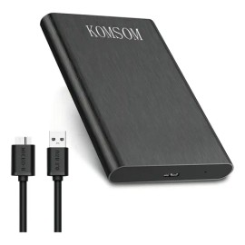 KOMSOM Disco Duro Externo Portátil 1TB USB 3.0 Compatible PC Mac