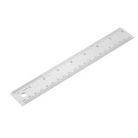 PATIKIL 12 Inch Stainless Steel Ruler Straight Edge Ruler, Cork Backing Non-Slip Metal Ruler with Inches Centimeter Metric Measuring Tools for Office