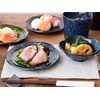 Tableware kt-053-01 Japanese Tableware, Medium Plate, Line, 6.3 inches (16