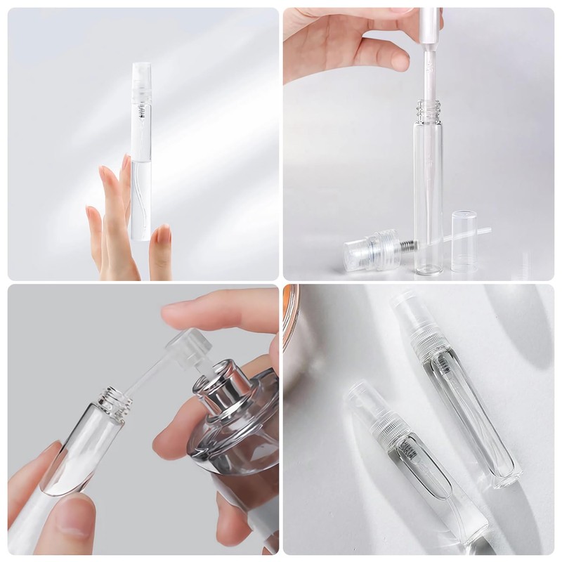 uadbau Mini Spray Bottle, 5 Pcs 10ml Perfume Bottle Empty