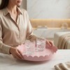 Gesodant 13" Round Scalloped Decorative Tray for Coffee Table Decor,