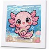 ICYANART Axolotl Diamond Art Painting Kits for Kids with Frame
