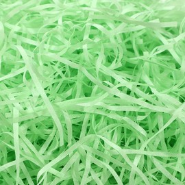 Wgudzpj Easter Crinkle Cut Paper Shred Filler, Shredded Paper for Gift Baskets, Crinkle Paper for Gift Wrapping (Green)