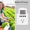 Digital Thermostat Plug Socket Reptile Temperature Controller Outlet Plug 110V