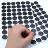 Waziaqoc 108pcs Self-Adhesive Screw Hole Stickers (Black), 2-Table Sheets Screw