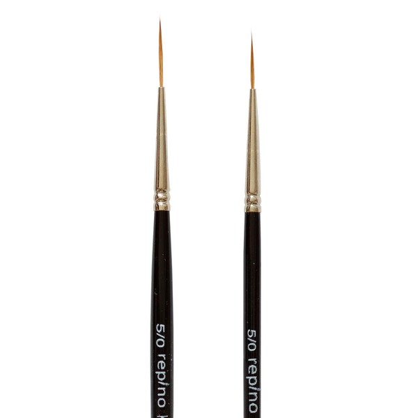 Repino Kolinsky Red Sable Artist Brush Set of 2 Red