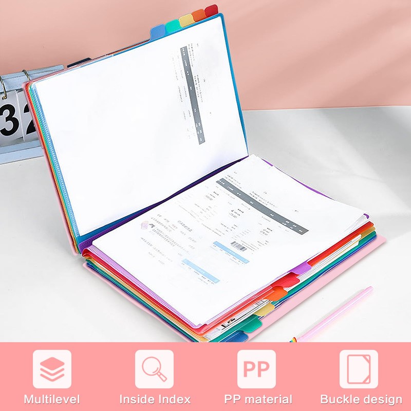Gemtte Expanding File A4, Folder System with 12 Compartments, 24