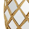 Deco 79 Glass Fruit Pineapple Sculpture with Mirror Accents, 5"