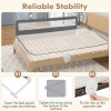 Costway 71" Foldable Adjustable Extra Long Bed Rail Guard Bed