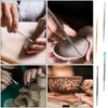 4PCS Wax Carving Tools, Stainless Steel Sculpture Tool Modeling Carving