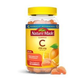 Nature Made Vitamin C 250 mg Per Serving Gummies, Dietary Supplement, 150 Count.