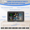 Geevon Upgraded HD Display Weather Station Wireless Indoor Outdoor Thermometer,