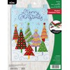 Bucilla Felt Wall Hanging Applique Kit-Modern Christmas Trees (89453E)