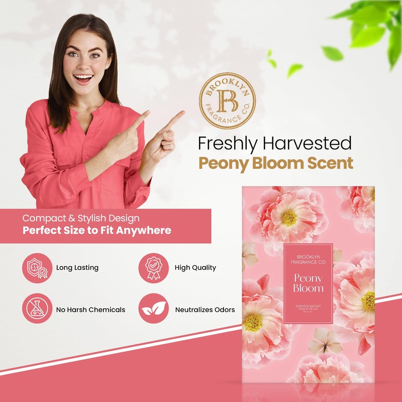 Brooklyn Fragrance Co. Spring Florals Sachet Bags – Peony Bloom