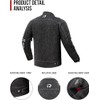 BORLENI Motorcycle Jacket Men's Motorcycle Denim Jacket with Protectors Breathable