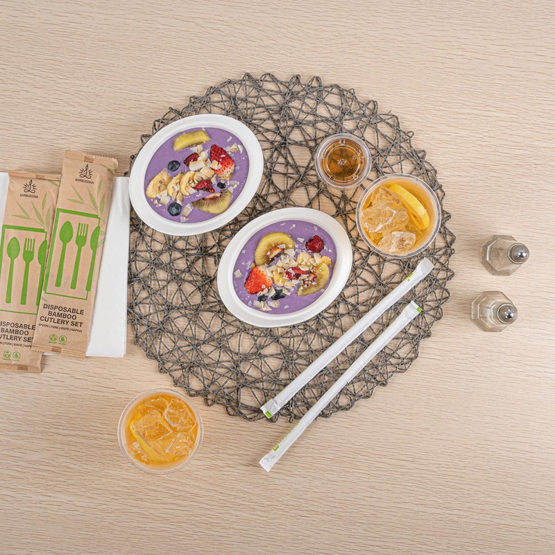 Pulp Safe No PFAS Added 7 oz Oval White Sugarcane/Bagasse