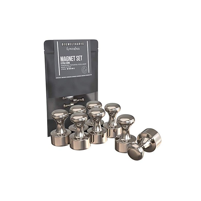 VACENTURES Extra Strong Magnets Magnetic World Map etc. I 8x