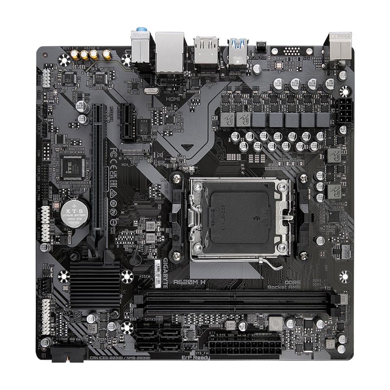 Gigabyte A620M H Motherboard - Supports AMD Ryzen 8000 CPUs,