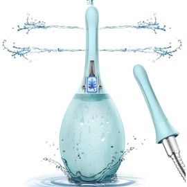 Shower Enema Intestinal Cleansing Woman Mr - Shower 245 ml Irrigator Intestinal Rinse Anti-Return and Filter Enema Can Be Connected to a Shower Hose Light Blue