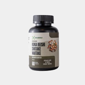 Reishi  Shiitake  Maitake l Adaptgeno Natural l Estrs l Ansiedad l Energa l Inmunidad l Vitalidad l Claridad Mental l 60 Cpsulas l Mezcla de Hongos...