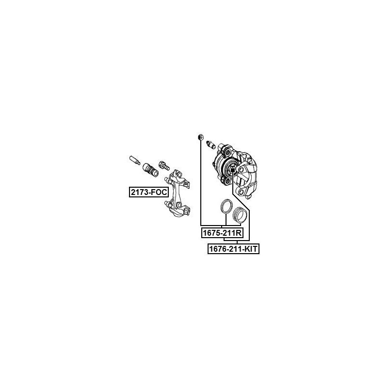 Febest 1675-211R Brake Caliper Repair Kit