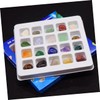 FUNOMOCYA 2 Boxes Natural Ore Stones Crystal Minerals Specimens Learning