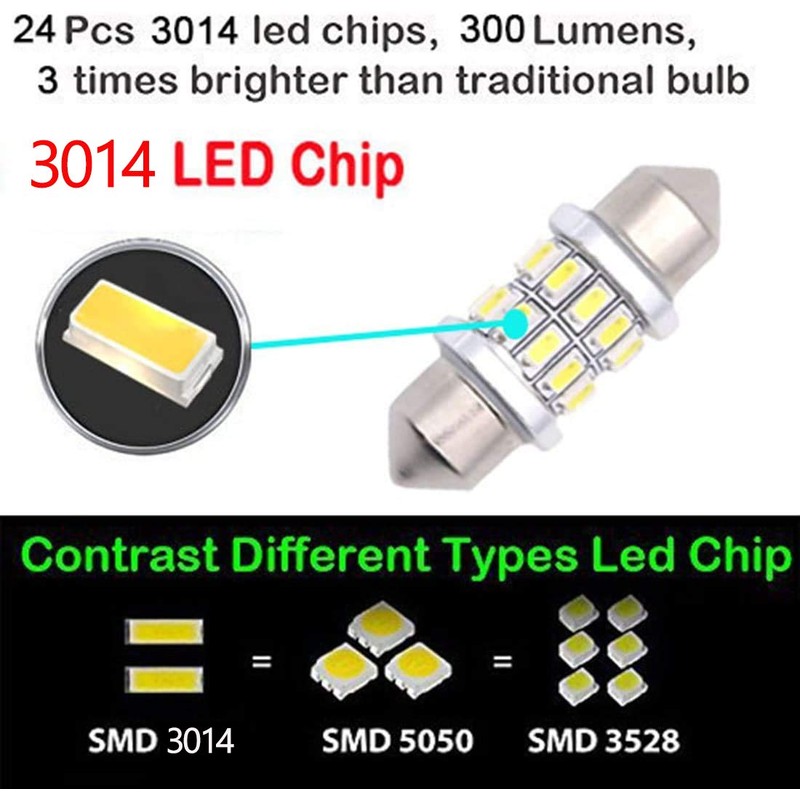 31mm Marine LED Festoon Bulbs for Navigation, Boat Anchor &