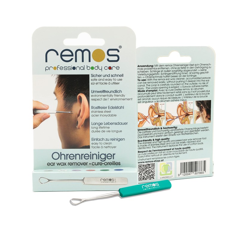 Remos® Ear Sling / Stainless Steel Ear Spoon for Removing