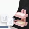 MEELYHOME 10 Pcs Double-Sided Adhesive Wall Hooks Waterproof Oilproof Self