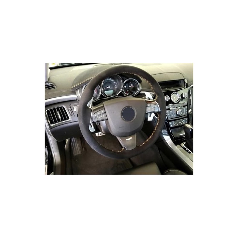 Redlineg 300994816 Genuine Leather Steering Wheel Cover Alcantara or