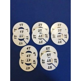 Unbranded   CLOTHING SIZE DIVIDERS 1T THRU 5T "2 each"