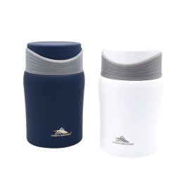 High Sierra Stainless Steel Food Jars, Set of 2, Blue + White, New in Box