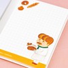 Sunstar Stationery S2843587 Bread Dribble Memo, Book Type, B Pattern