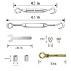 MHY 32Ft Heavy Clotheslines,Outdoors 304 Stainless Steel Clothes Line,Heavy Duty