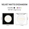 Erinde Single White Matte Eyeshadow Palette, Velvet Eye Shadow Compact