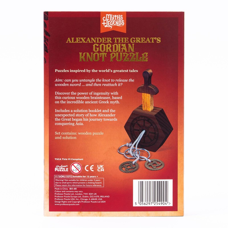 Professor Puzzle Alexander the Great - Wooden Puzzle - Can