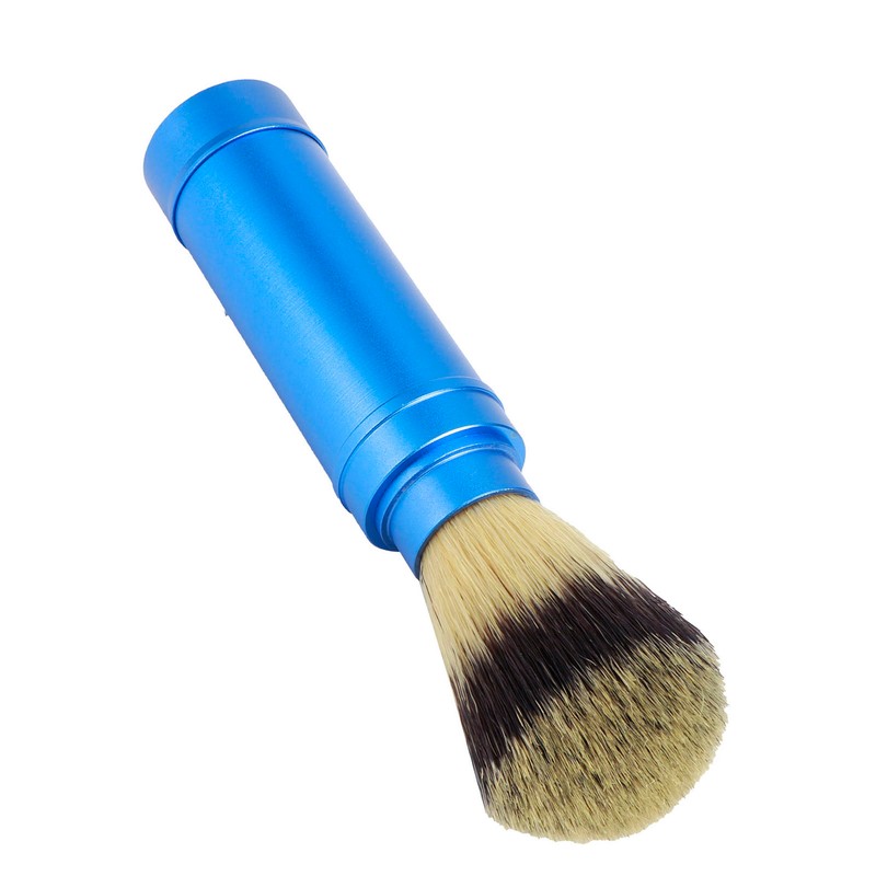 Men Portable Beard Brush Travel Facial Cleaning Foaming Shaving Brush