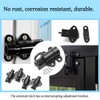 CEEYSEE Pack of 4 Automatic Locking Door Latch Aluminium Alloy