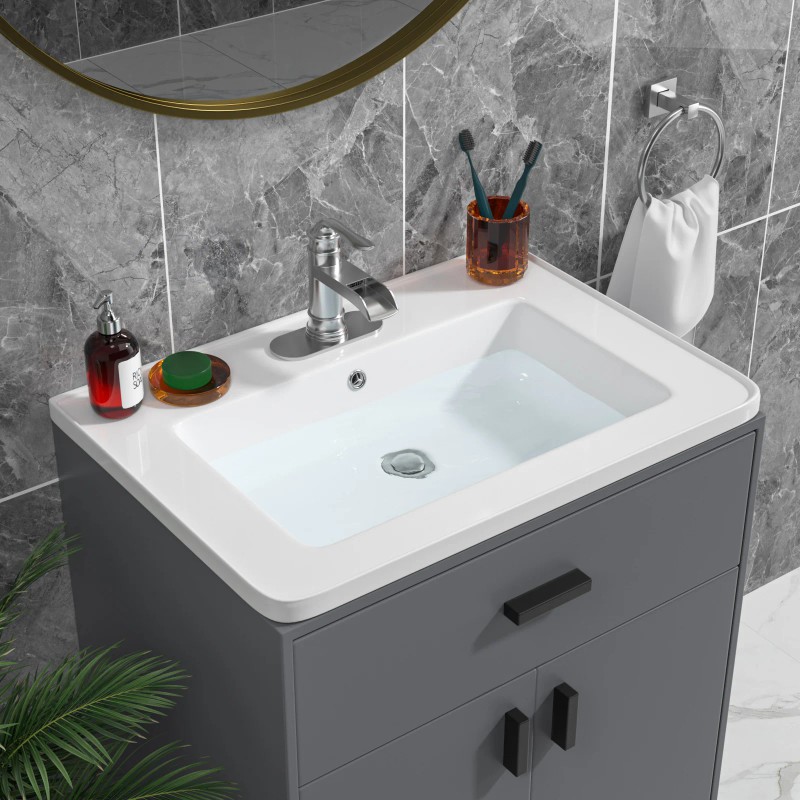 US Bathroom Vanity Sink Top Ceramic Vanity Sink Top with