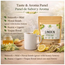Tila Té (Linden Tea) – 60 Tea Bags – 100% Natural, Vegan, Herbal – Caffeine-Free, Gluten-Free, Non-GMO – Soothing Traditional Infusion – by Bexpertsusa