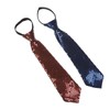 NiceYnn Men's Easy Necktie, Set of 2, Sequins, No Tie