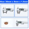 30Pcs Magnets, 20x8x1.5mm Strong Fridge Magnets, Small Neodymium Bar Whiteboard