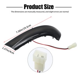 Hoypeyfiy 2PCS 1K0949101 Dynamic Turn Signal Light Replacement for Golf 5 Variant GTI MK5 EOS Jetta Passat Prefacelift R36 Sharan Skoda Superb B5 Replaces 1K0949102