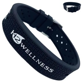 H2WELLNESS Magnetic Therapy Bracelet Super Ultra Strength Waterproof Breathable Comfortable Adjustable Infused with Titanium and Copper Sport Band (Classic Black Clasp Shorter)