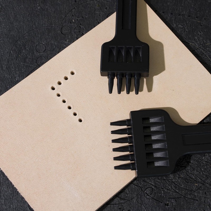 CRAFTPOINT Leather Hole Punch Set, 4mm, 3 Pieces Stainless Steel