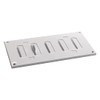 200x100 mm (8x4") Sliding Grille Made of Sheet Steel, White