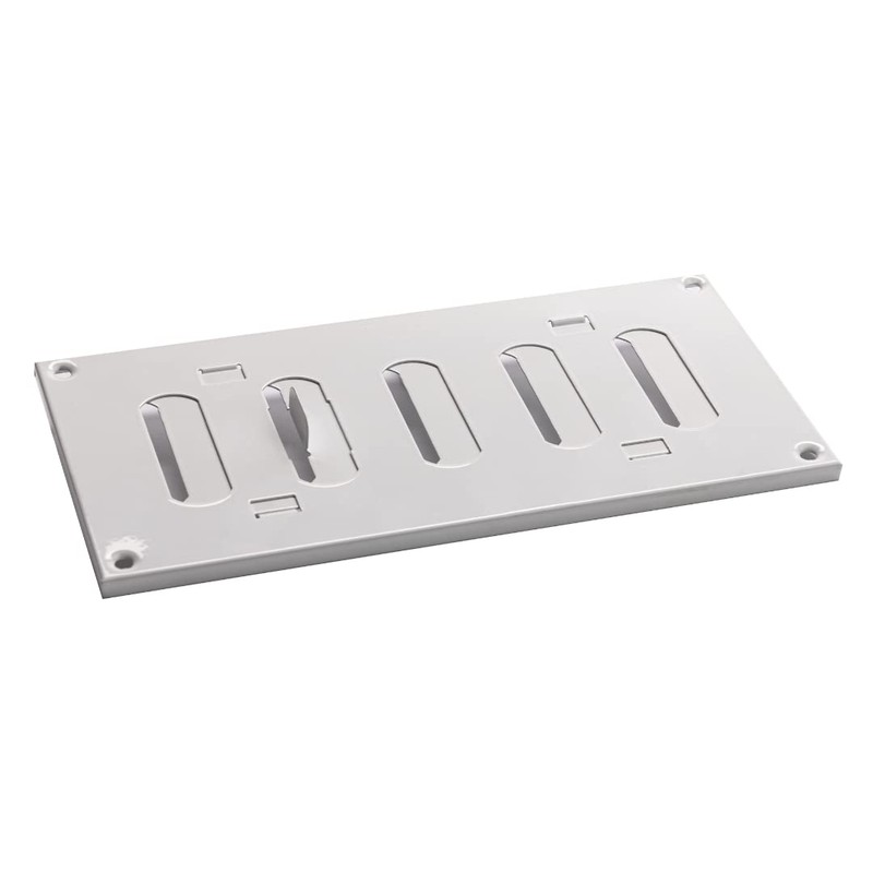 200x100 mm (8x4") Sliding Grille Made of Sheet Steel, White